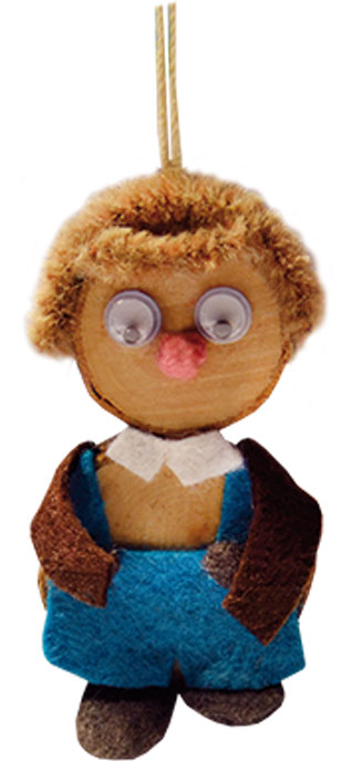 木の輪から作られたツリーオーナメント、工作用キット