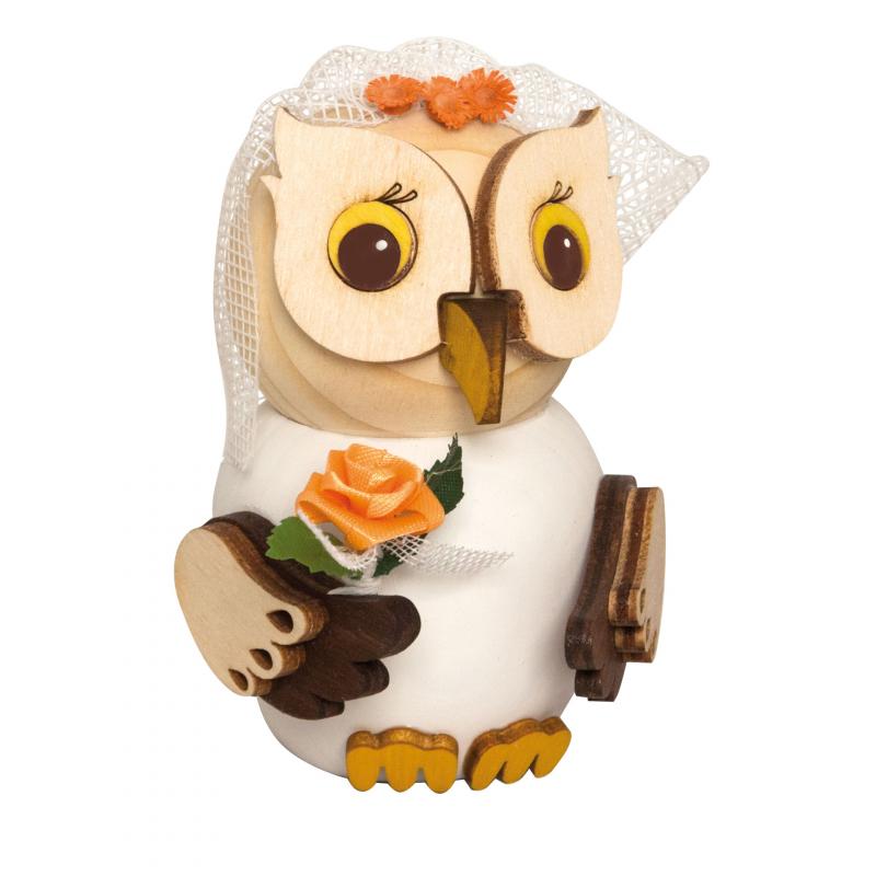 Mini owl bride approx. 7 cm