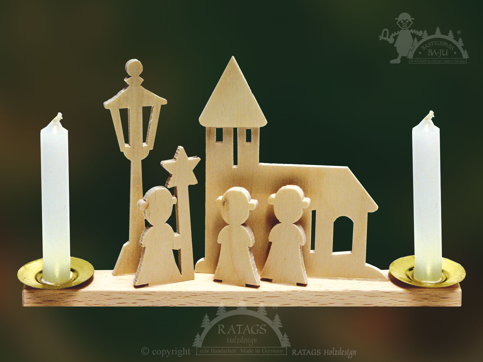 Candle holders for crafting, star singers