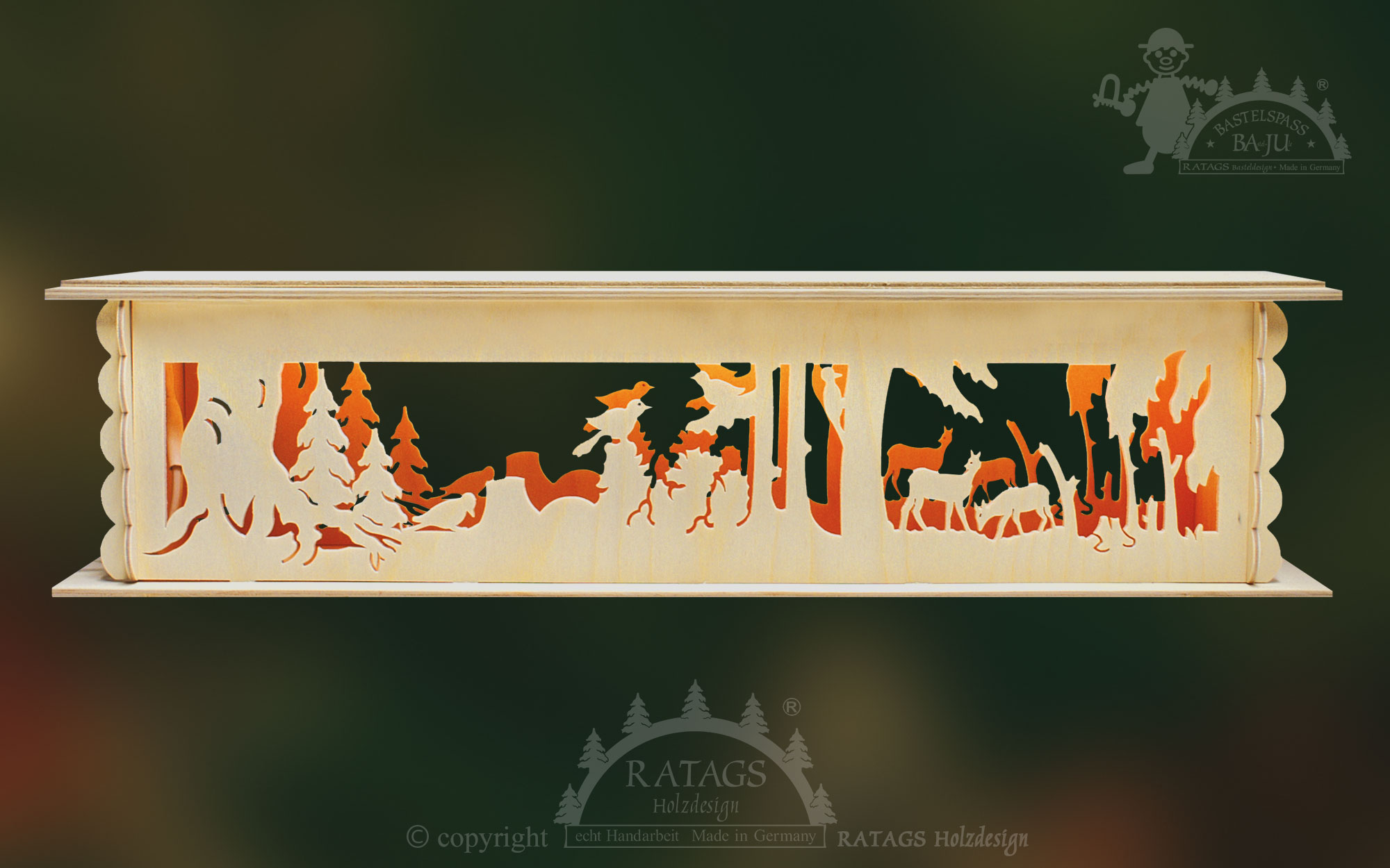 Room light for crafting, small, animals in the forest