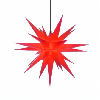 Herrnhut star, A1e, red, approx. 13 cm, made of plastic
