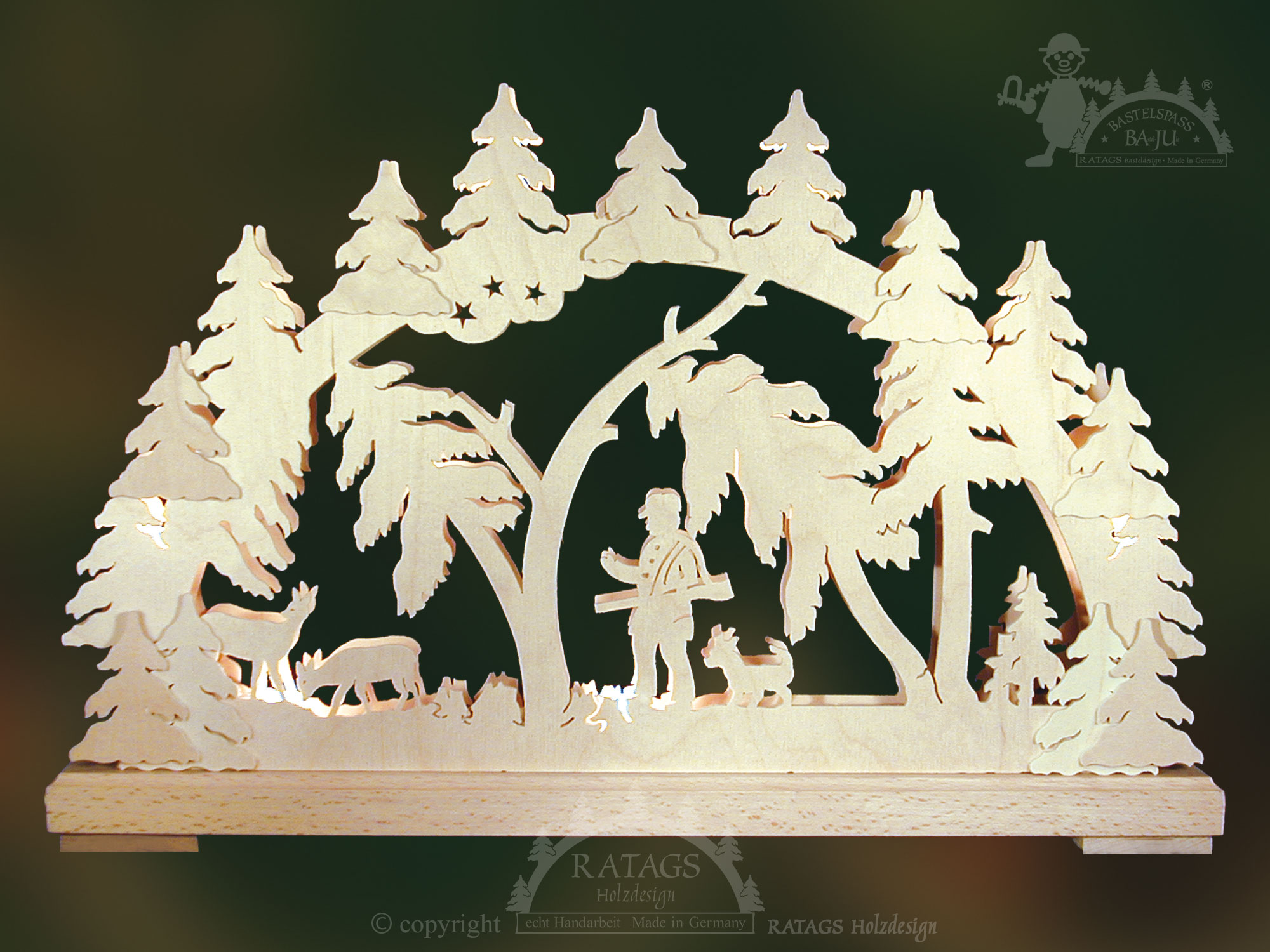 Crafting candle arch, small, hunting party