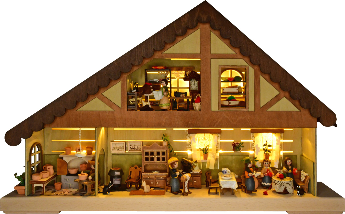 Lichterhaus groß, Handwerksstube Lichterhaus groß, Handwerksstube