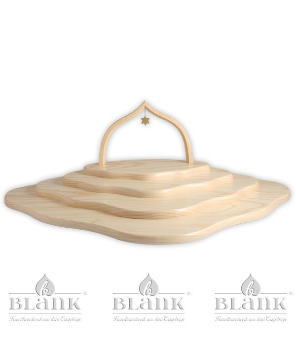 Cloud with 4 tiers and arch, natural