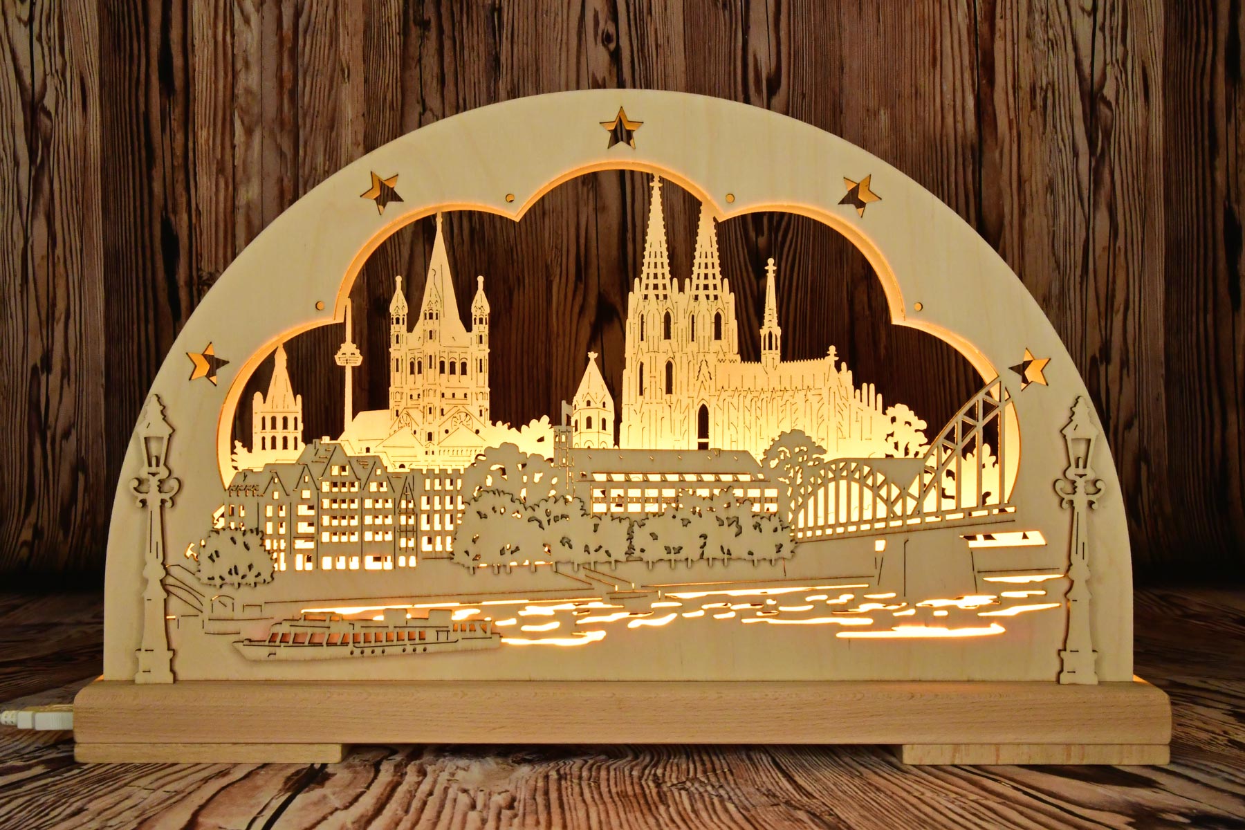 Small LED candle arch, Cologne