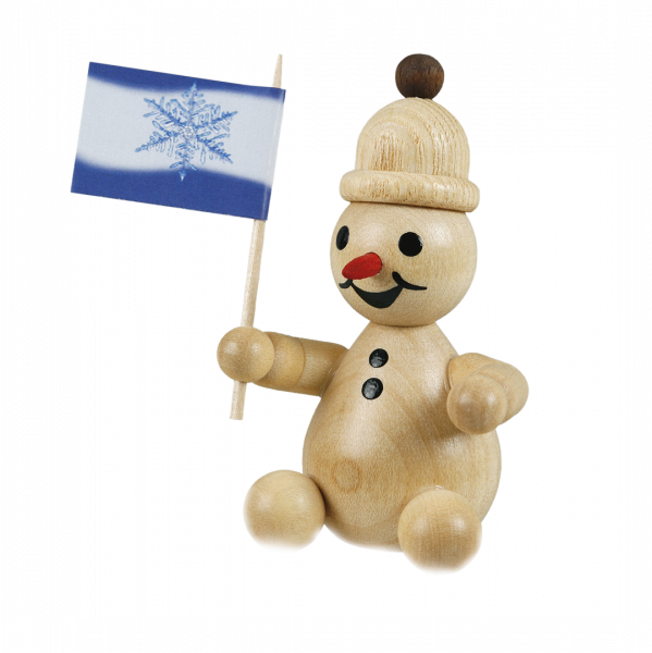Schneemann, Zuschauer, Fahne 7 cm