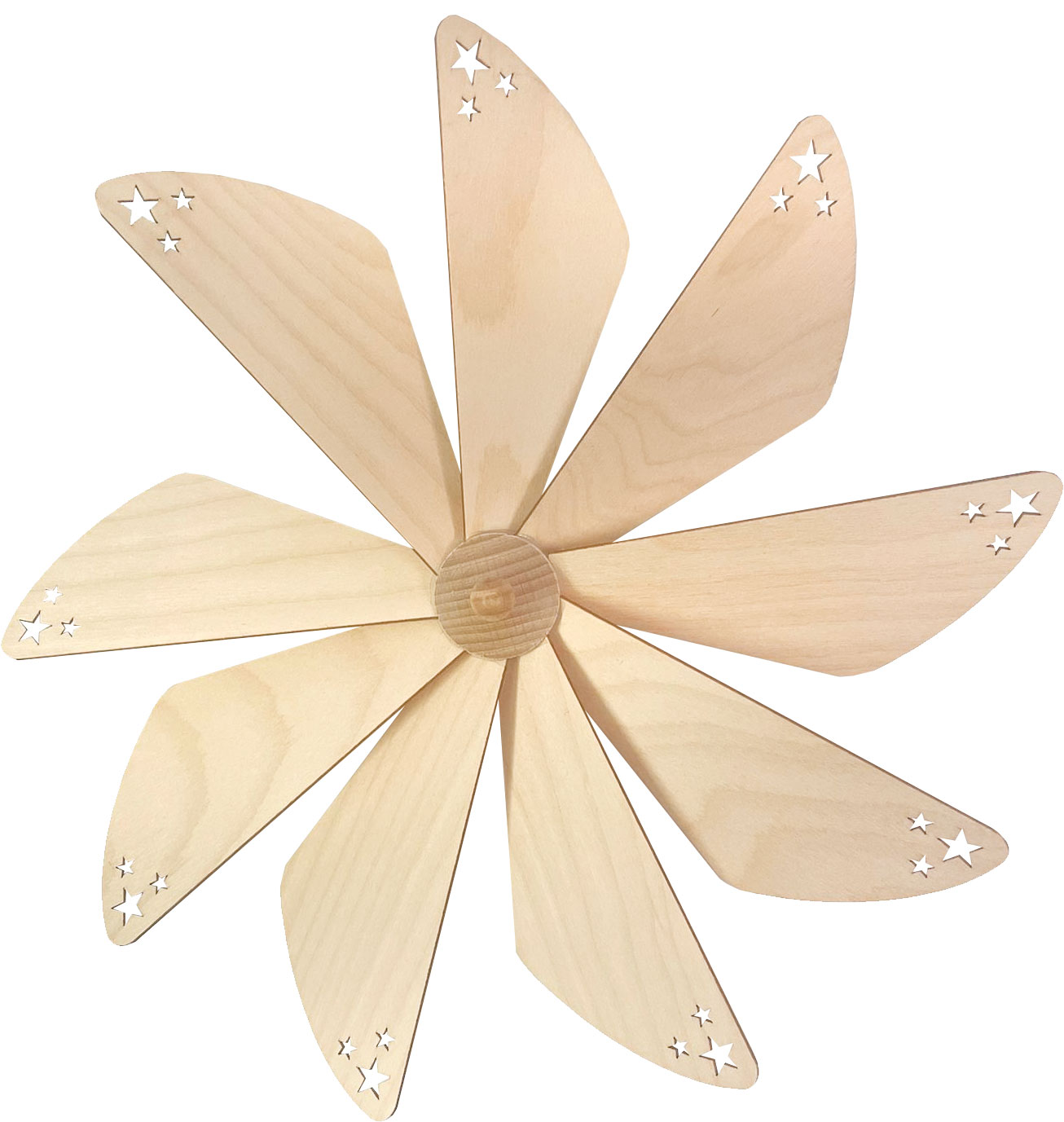 Flügelrad, laser-cut, 23 cm laser-cut stars