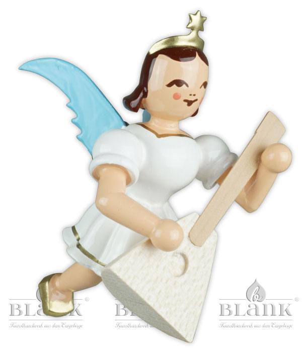 Floating angel balalaika, coloured