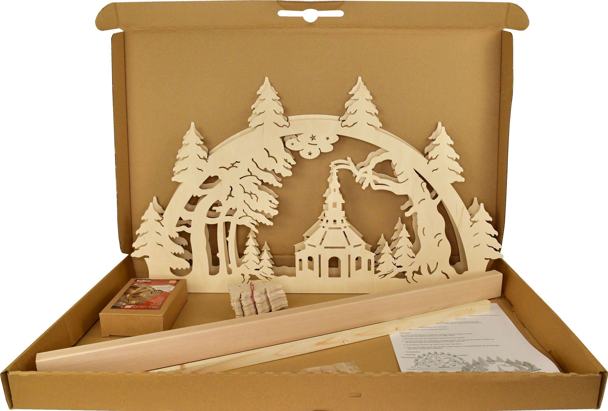 Large candle arch for crafting, church square for self-assembly