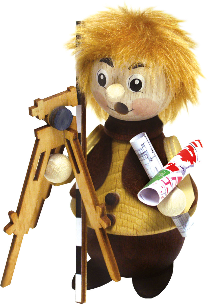 Räuchermännchen, Vermesser Räuchermännchen, Vermesser