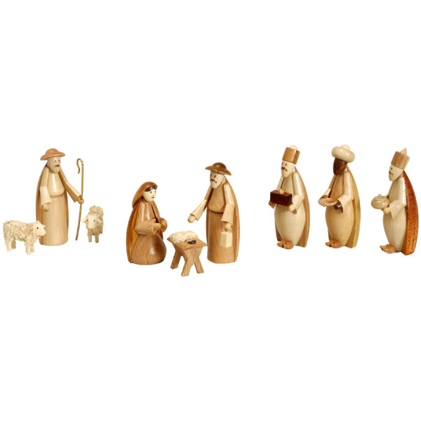 Krippenfiguren kompl.9 Teile
