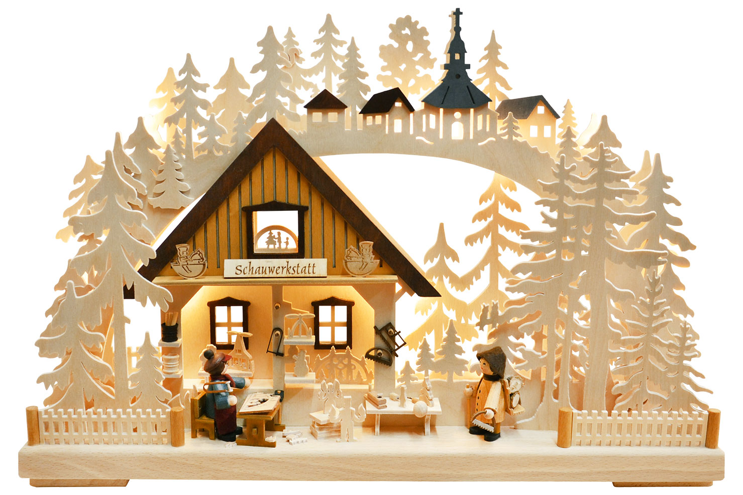 3D-Schwibbogen klein, Schauwerkstatt, Variante 2 3D-Schwibbogen klein, Schauwerkstatt, Variante 2