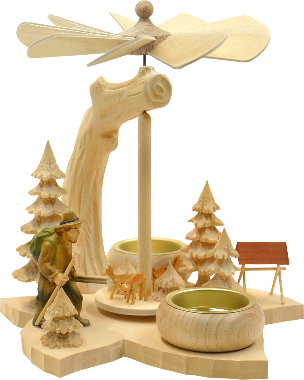 Leaf pyramid, solid wood wanderer