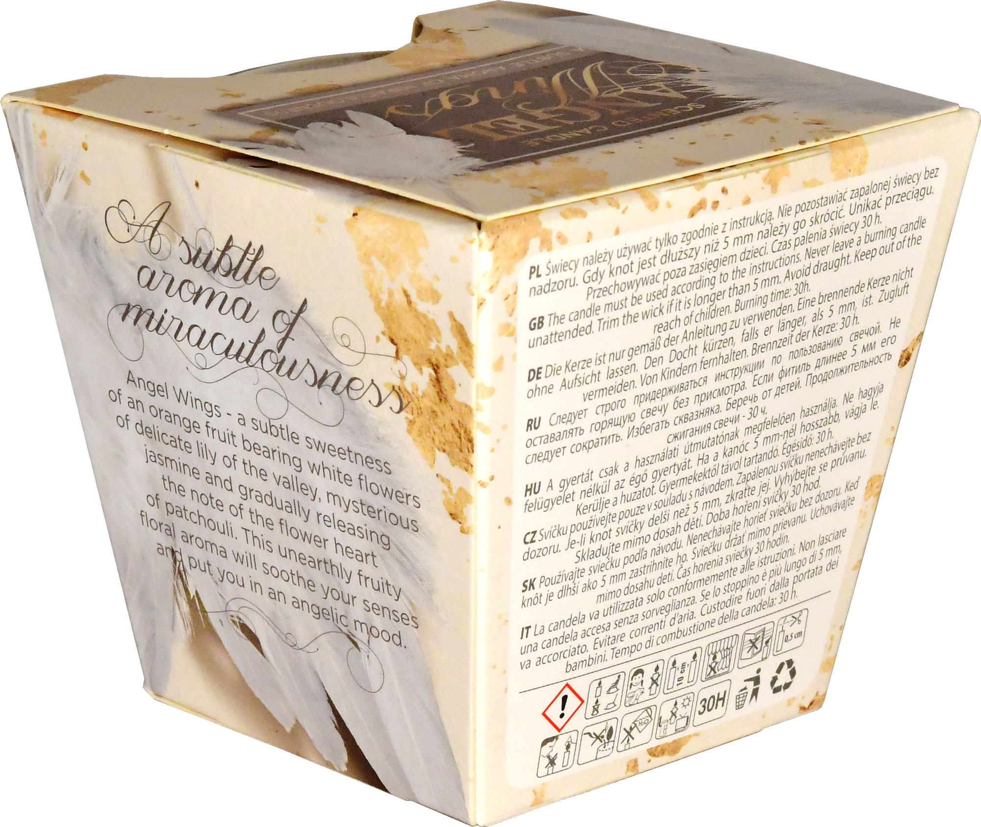 Duftglas „ANGEL WINGS“ Höhe 8 cm Duftglas „ANGEL WINGS“ Höhe 8 cm