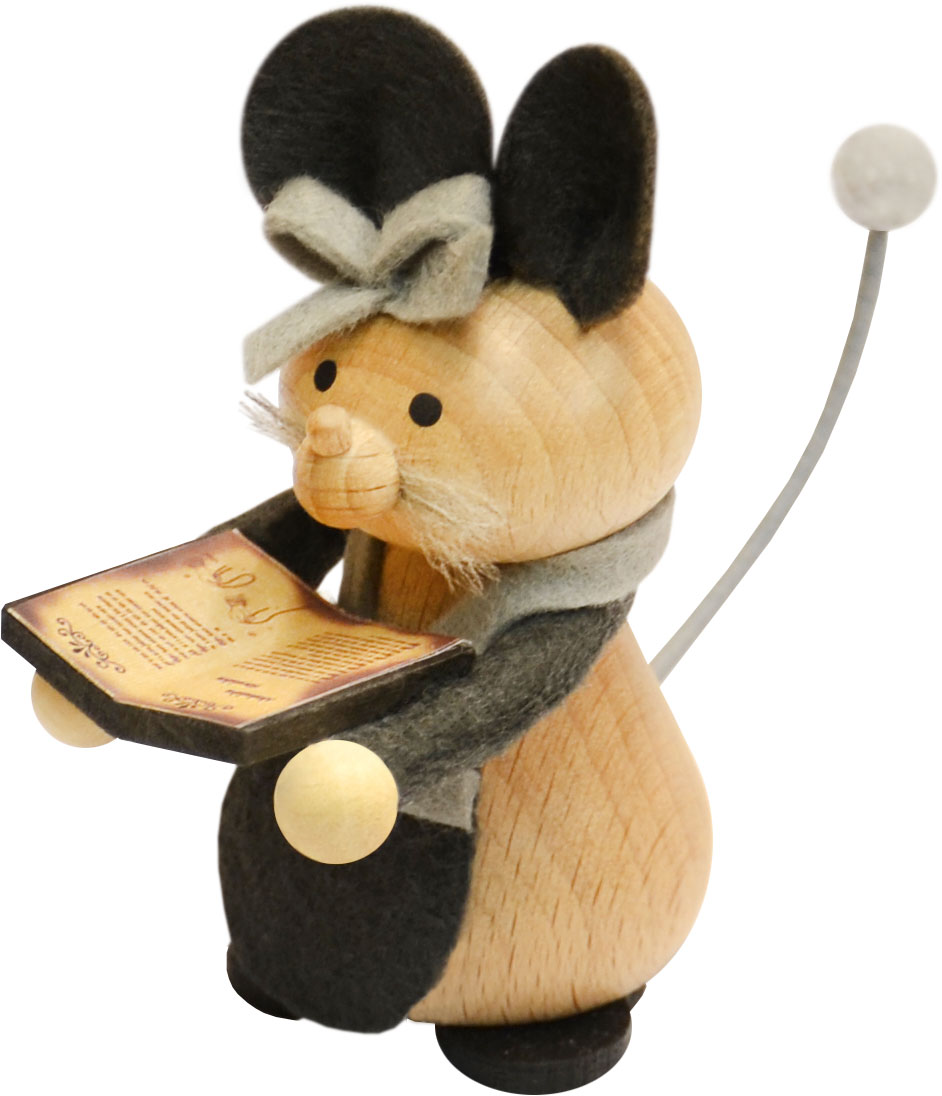 Maus mit Geschichtsbuch