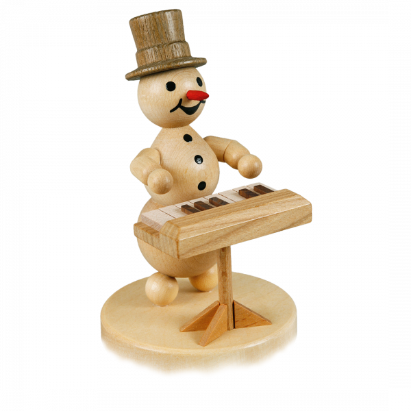 Snowman musician "keyboard" base 12 cm