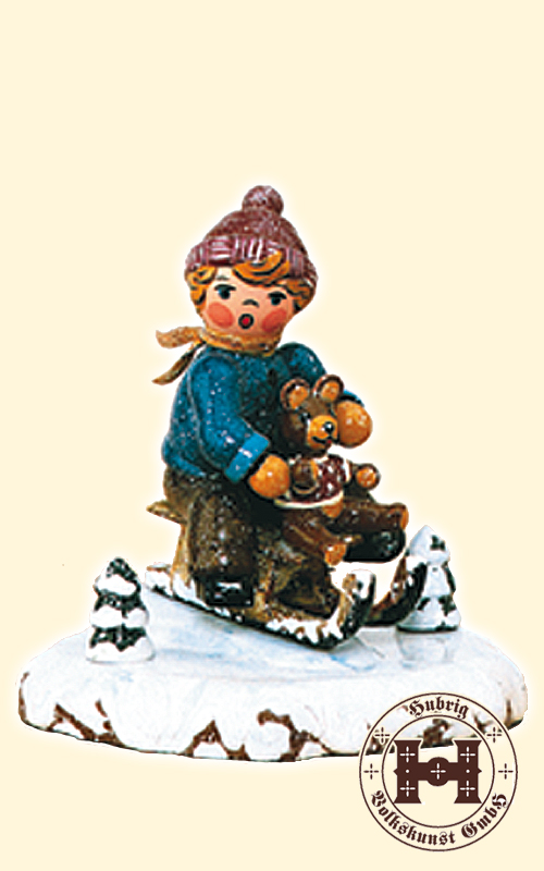 Winter child, sleigh rider