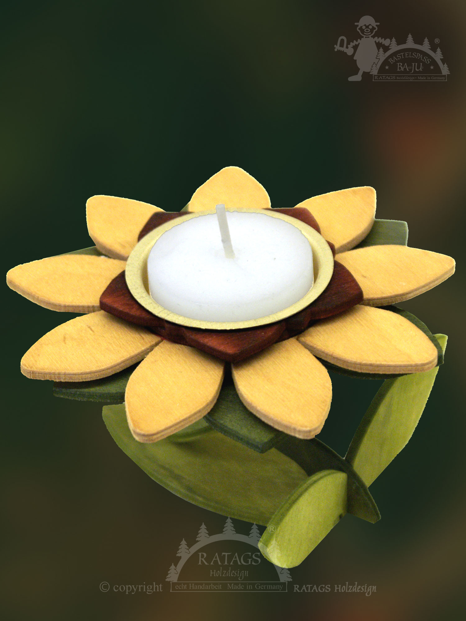 Teelichthalter zum Basteln 2er Set