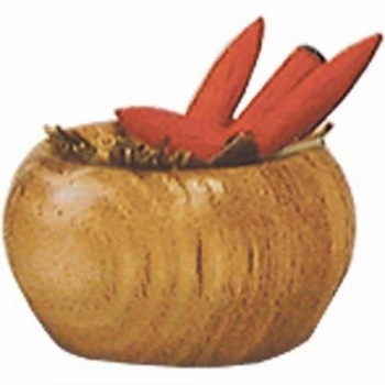 Bowl with hay and carrots H 2 cm Price per 1 piece