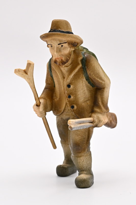 Hunter, rucksack, shotgun, hat, colouring 65 mm