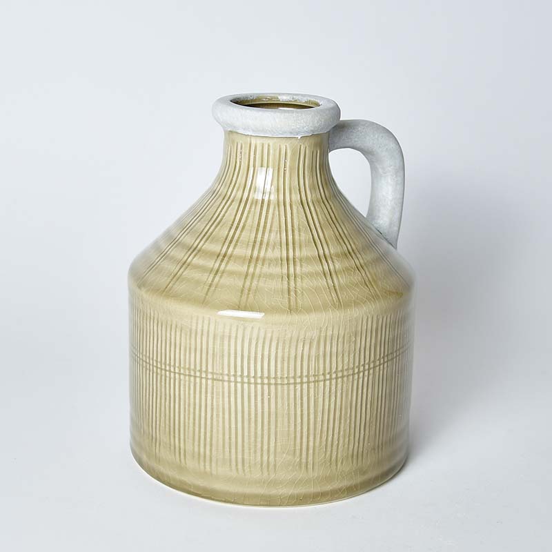 Vase with handle, 19 cm, country house assortment.