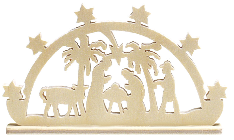 Miniature Schwibbogen Holy Family