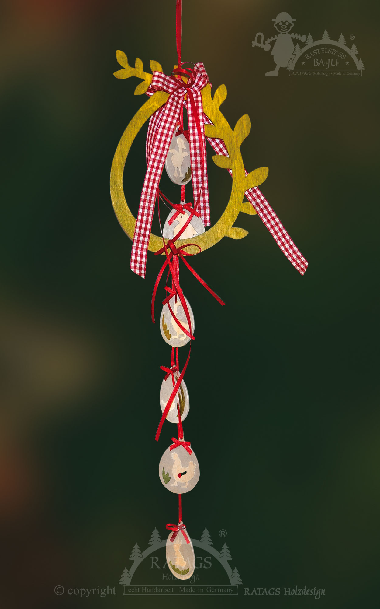 Fensterdekoration Ostern zum Basteln mit Zubehör