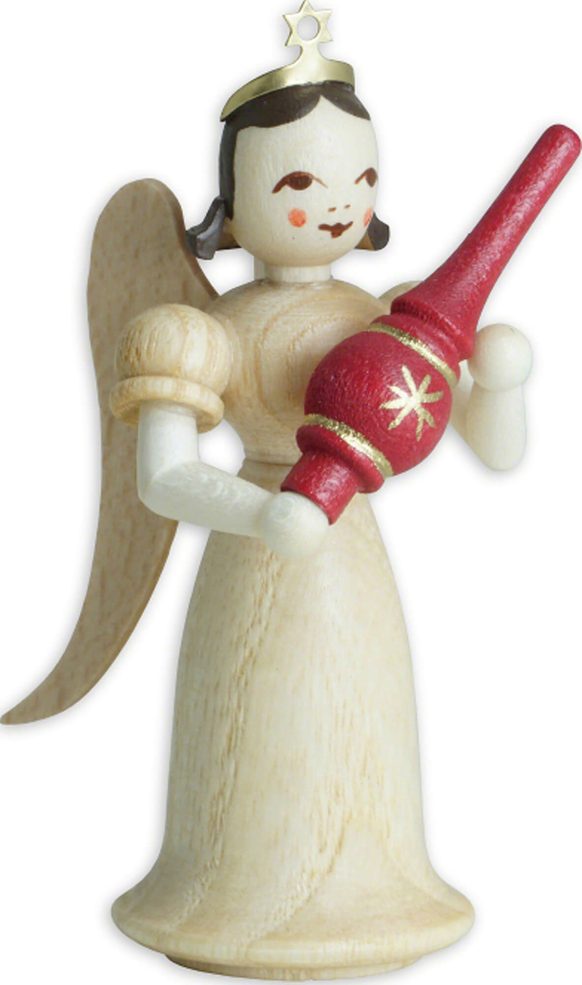 Long-skirted angel with Christmas tree top