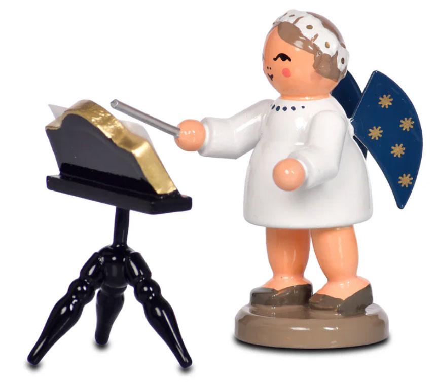 楽譜スタンドを持つ指揮者