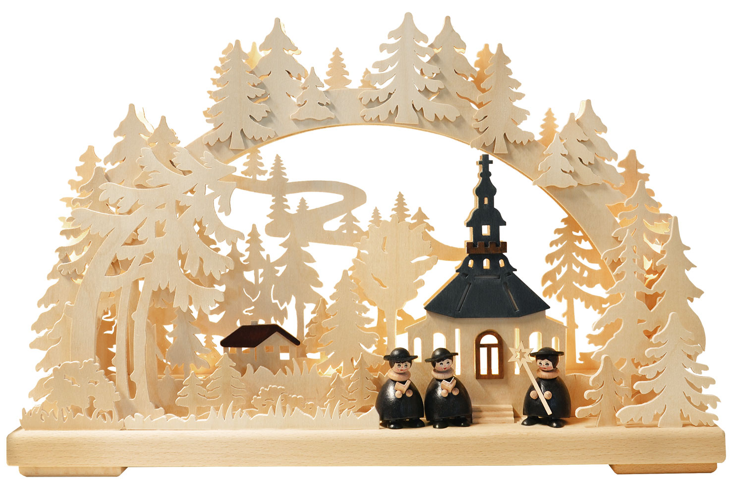 Small 3D Schwibbogen, Seiffen Church