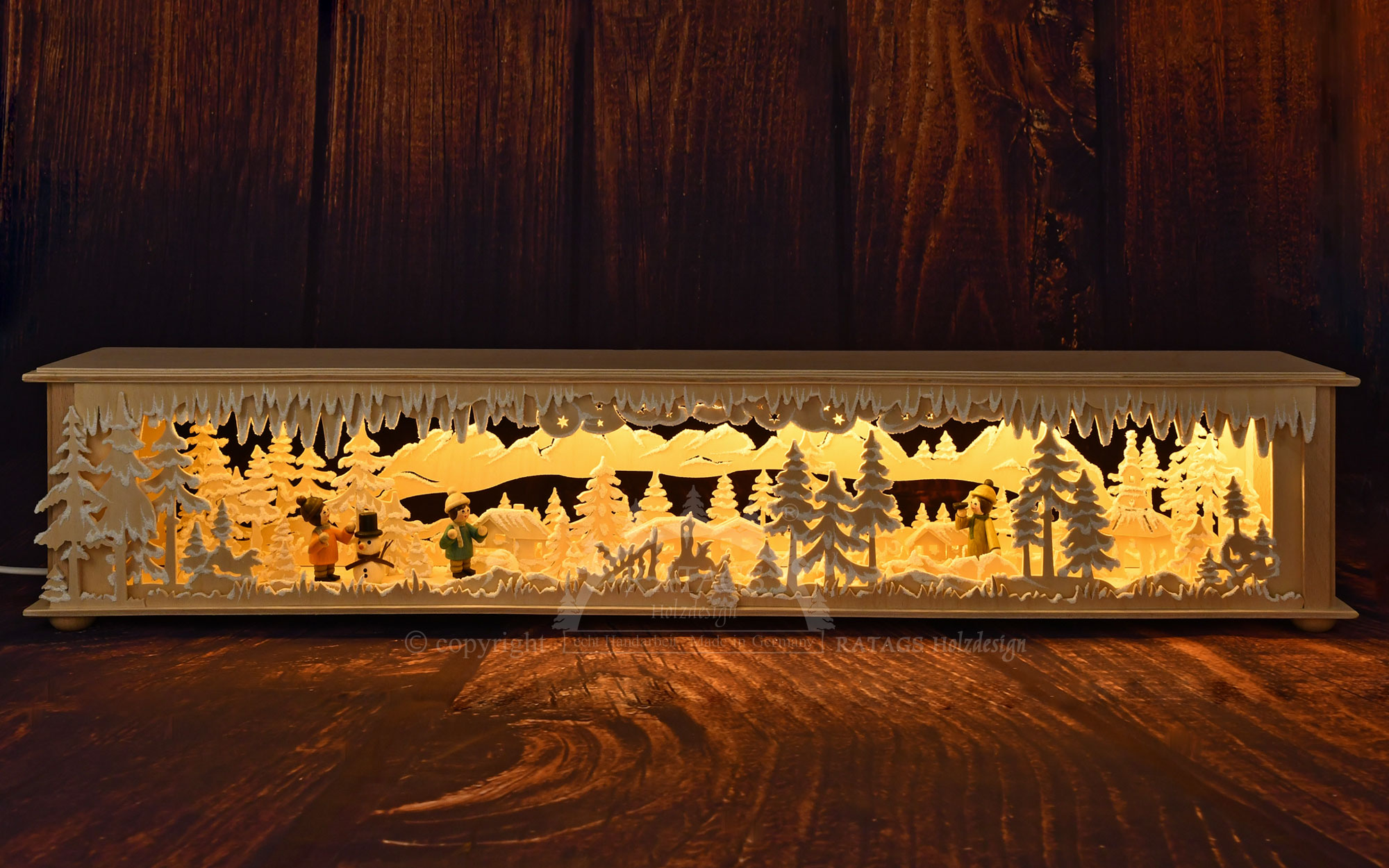 Large room light, for winter sports, hoarfrost