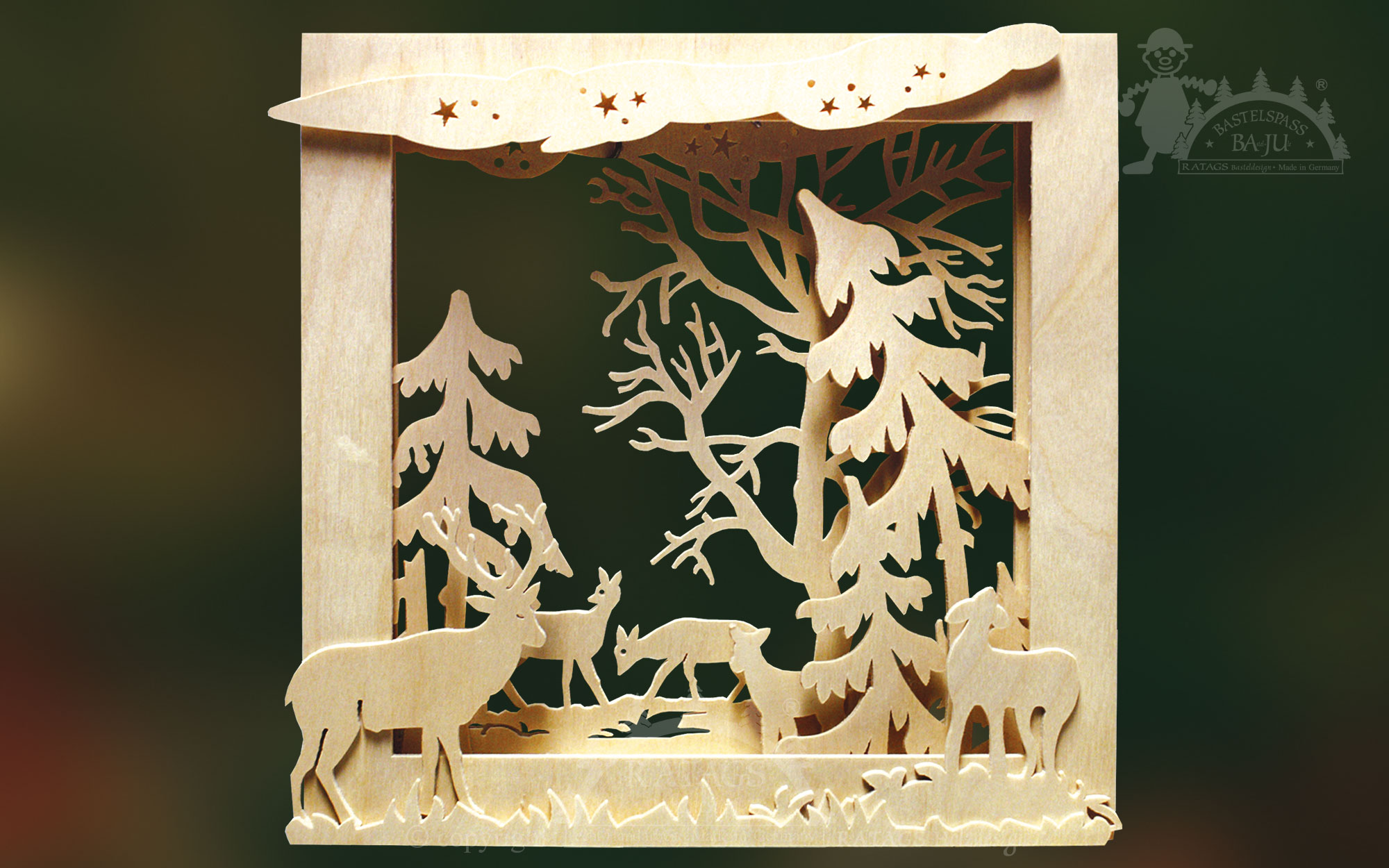 3D-Bilderrahmen zum Basteln, Herbst 3D-Bilderrahmen zum Basteln, Herbst