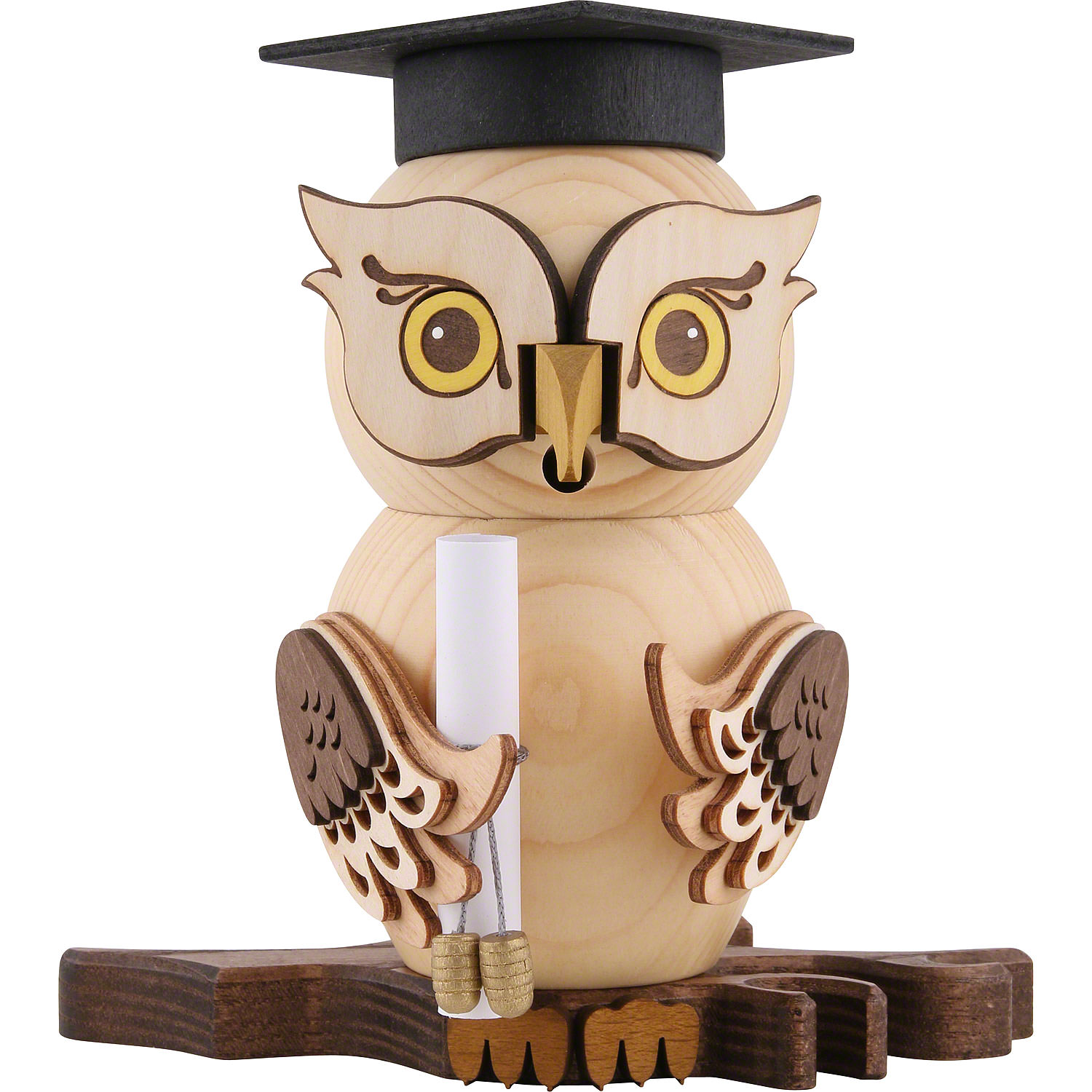 Smoking figure, owl Bachelor approx. 15 cm