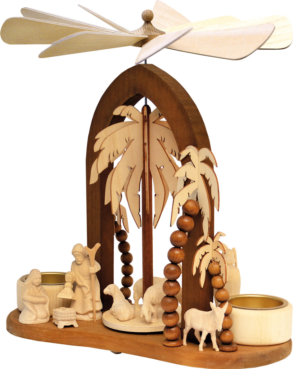 Star arch pyramid, Nativity, brown