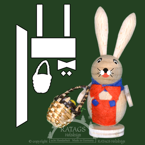 Mini-Osterhase zum Basteln