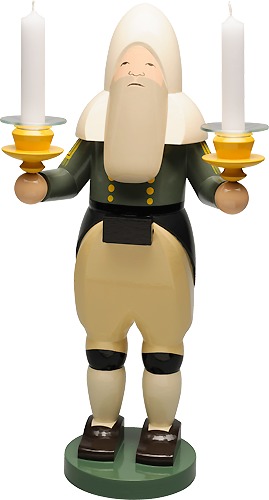 Bergmann mit Lichtertüllen