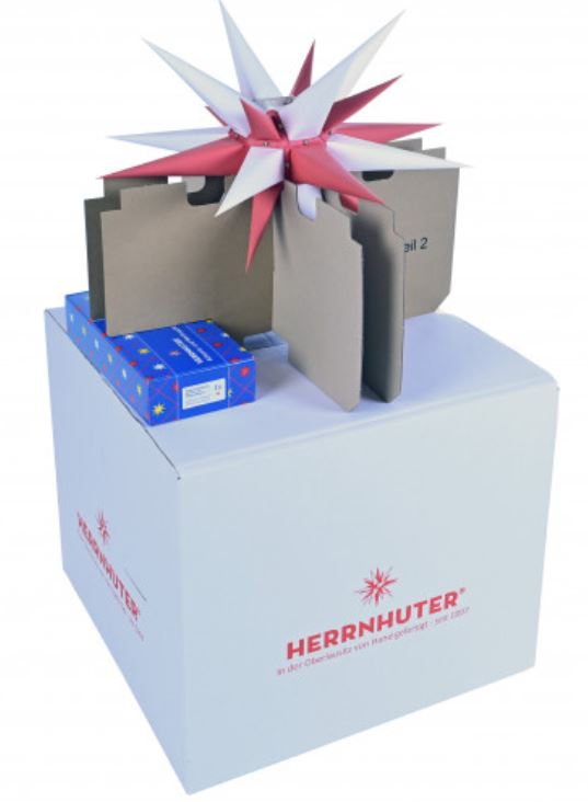 Aufbewahrungskarton für A4 und i4 für Montierte Sterne *44x44x39 cm