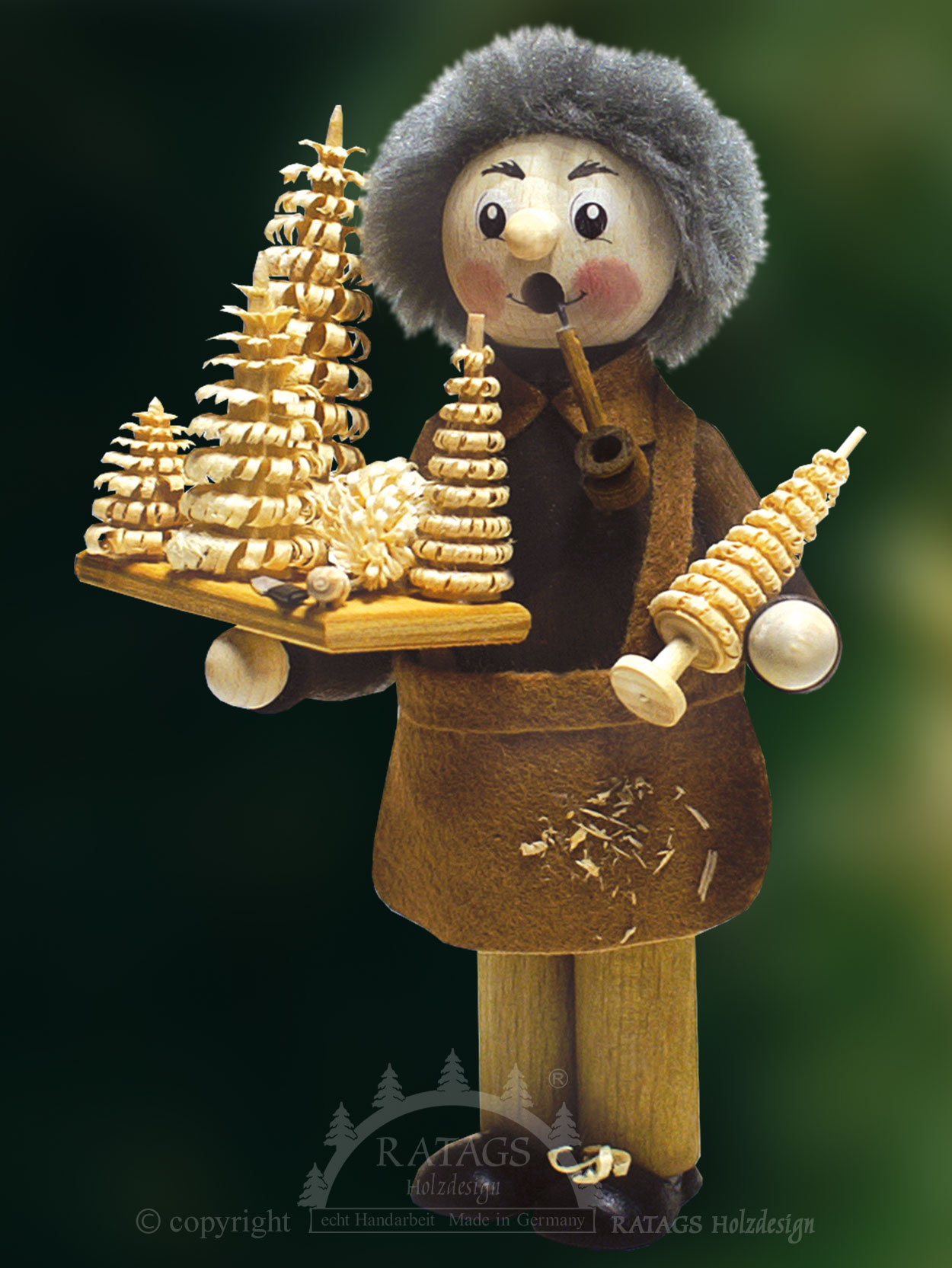 Naturpaffer, Bäumelstecher lasiert Naturpaffer, Bäumelstecher lasiert