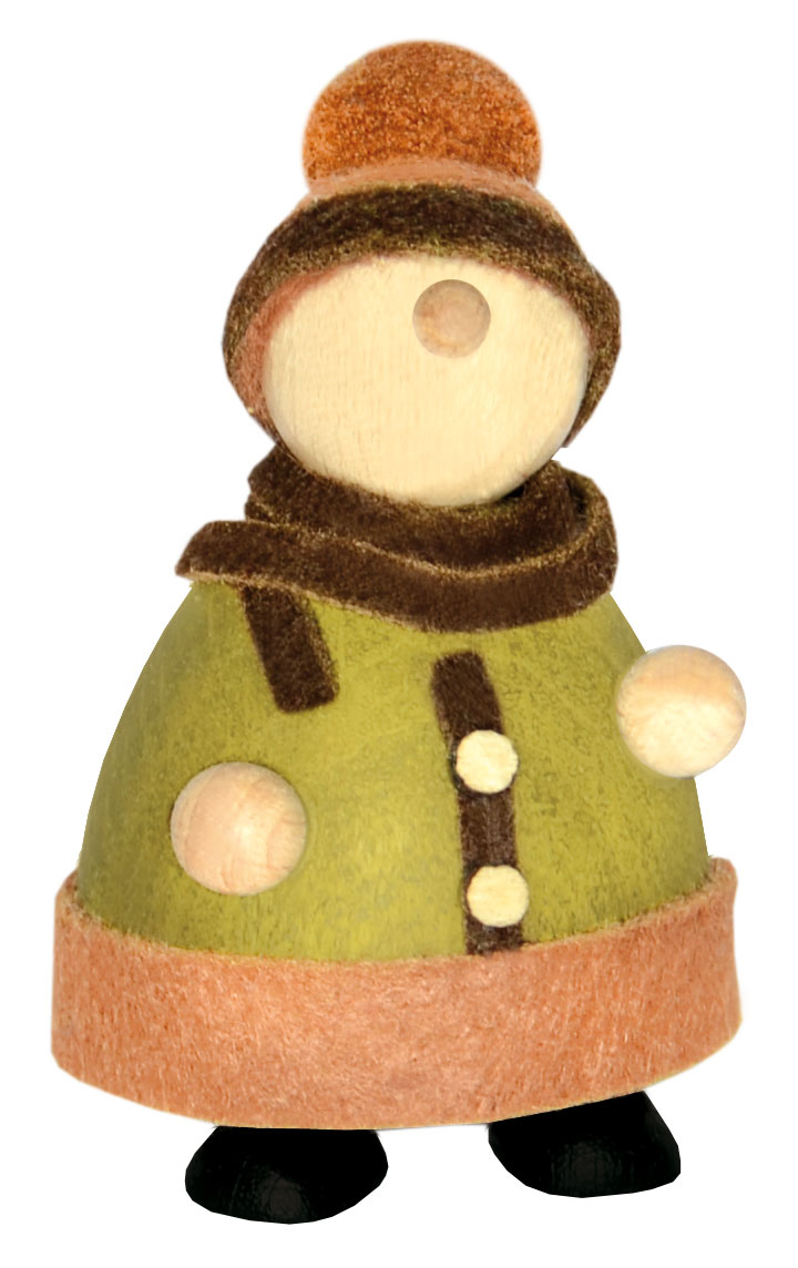 Molli, Junge Linie, bobble hat, green/br