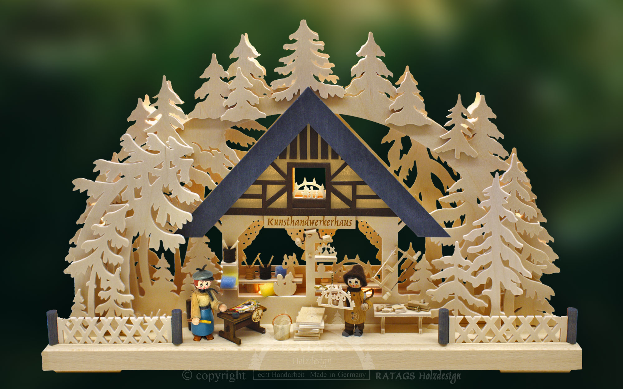 3D-lysbue liten, Kunsthandwerkerhaus