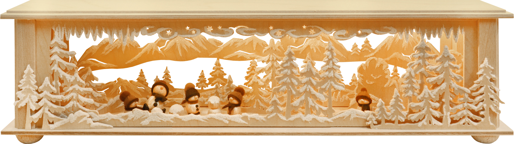 Small room light, snow globe, hoarfrost