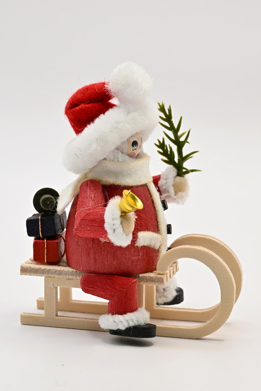 Figure, Santa Claus on sleigh, red
