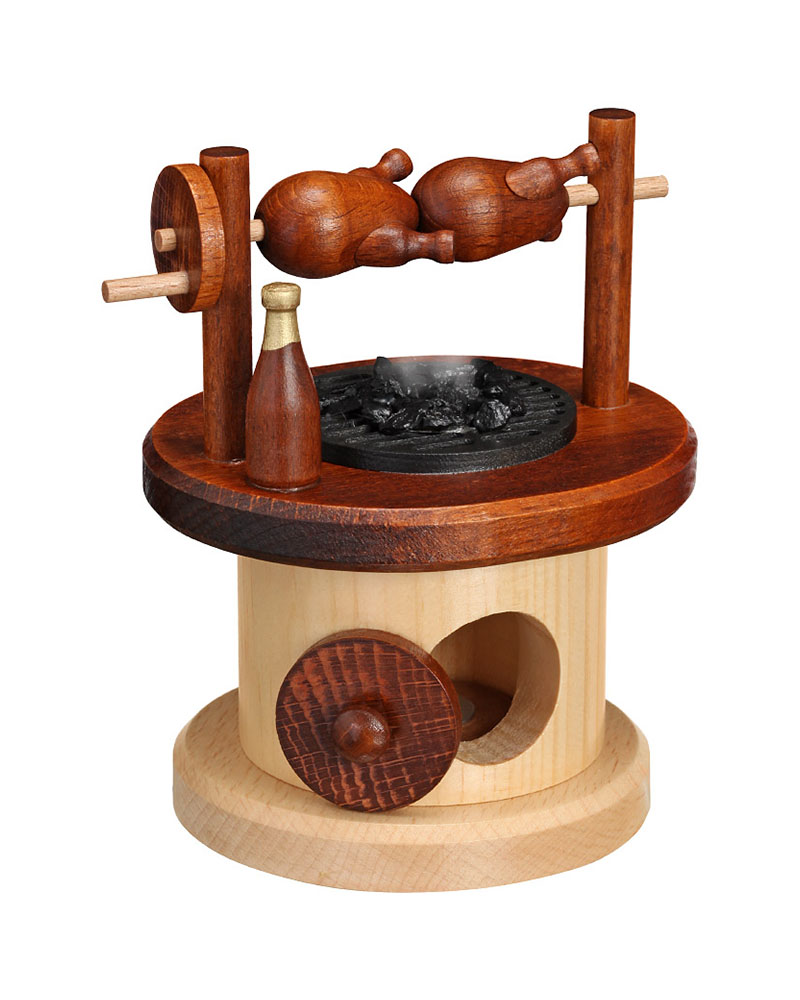 Räuchermann, Drehgrill seperat