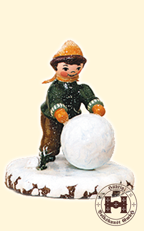 Winter child, boy snow globe