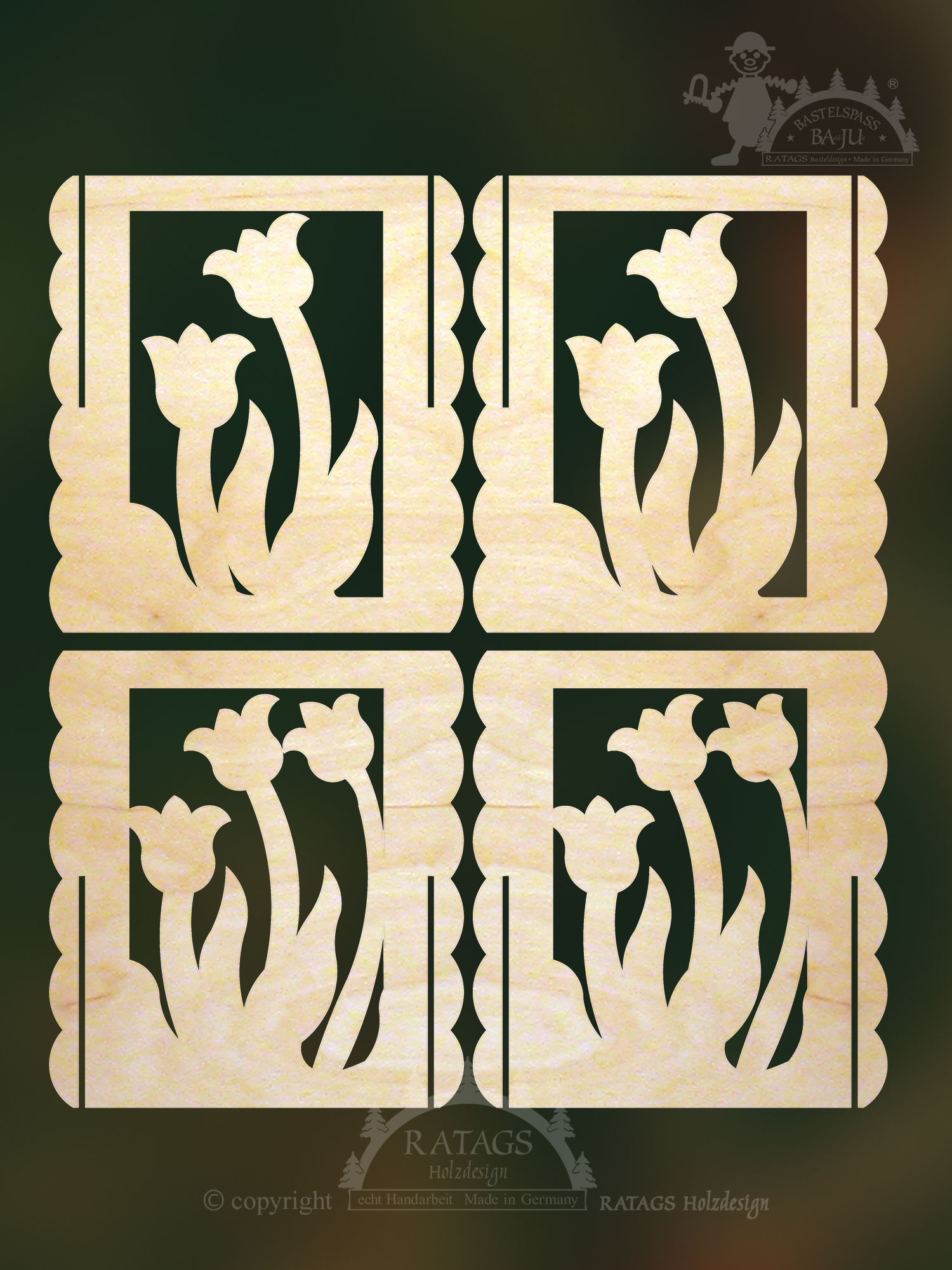 Tischlämpchen zum Basteln, Tulpe Tischlämpchen zum Basteln, Tulpe