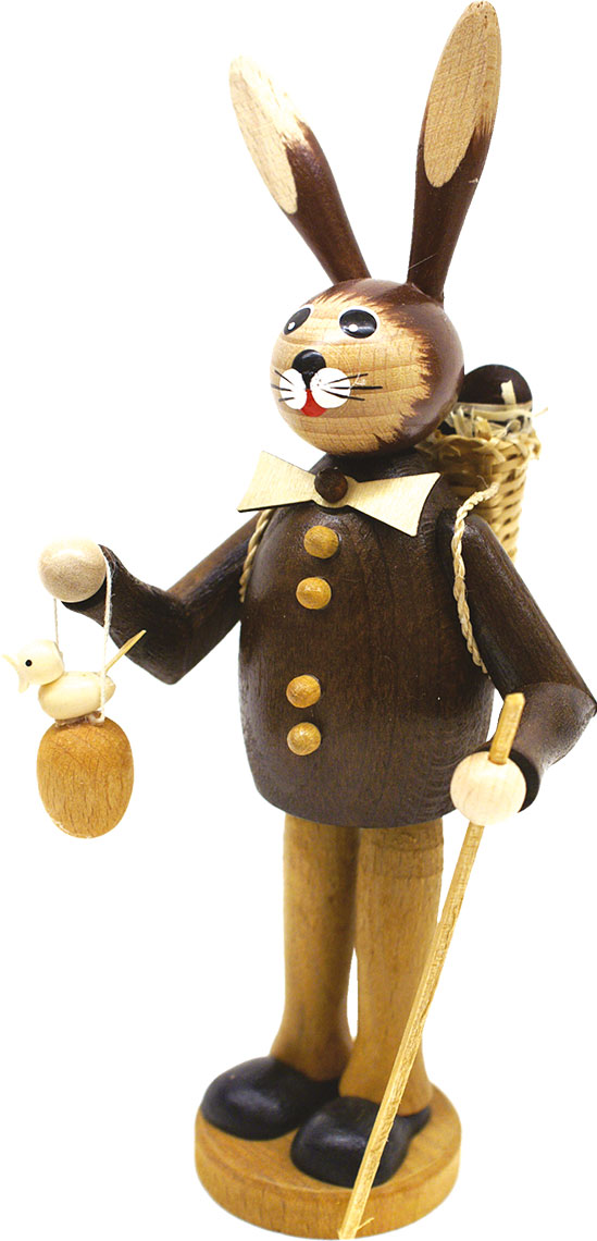 Rabbit man, natural, with basket