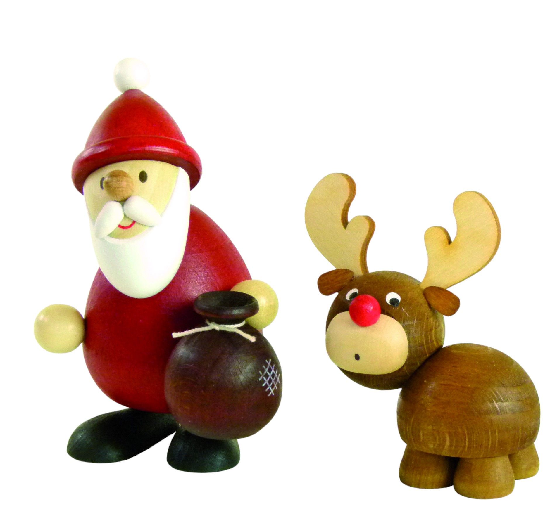 Santa Claus with moose