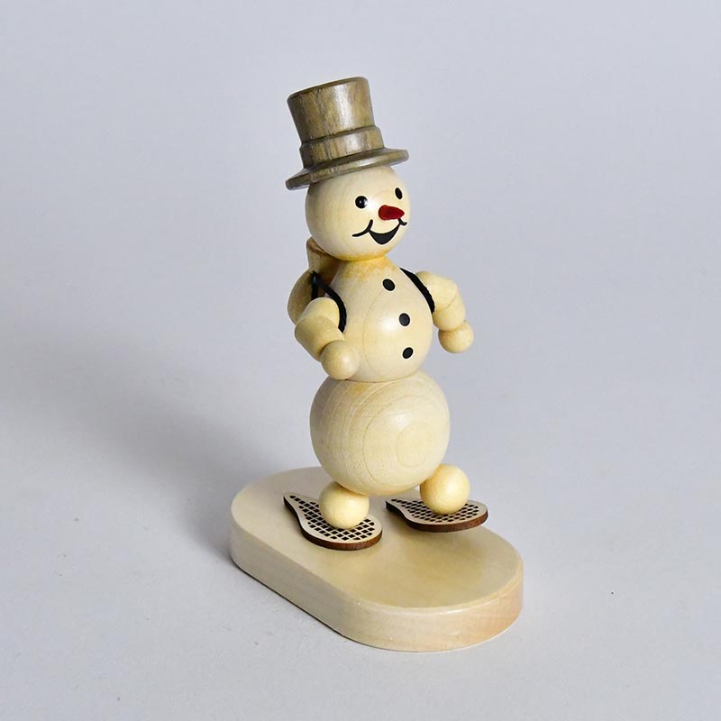 Schneemann "Schneewanderer" Sockel 13 cm