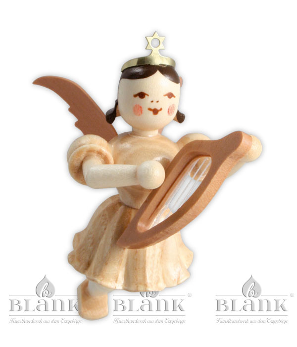 Floating angel lyre, natural