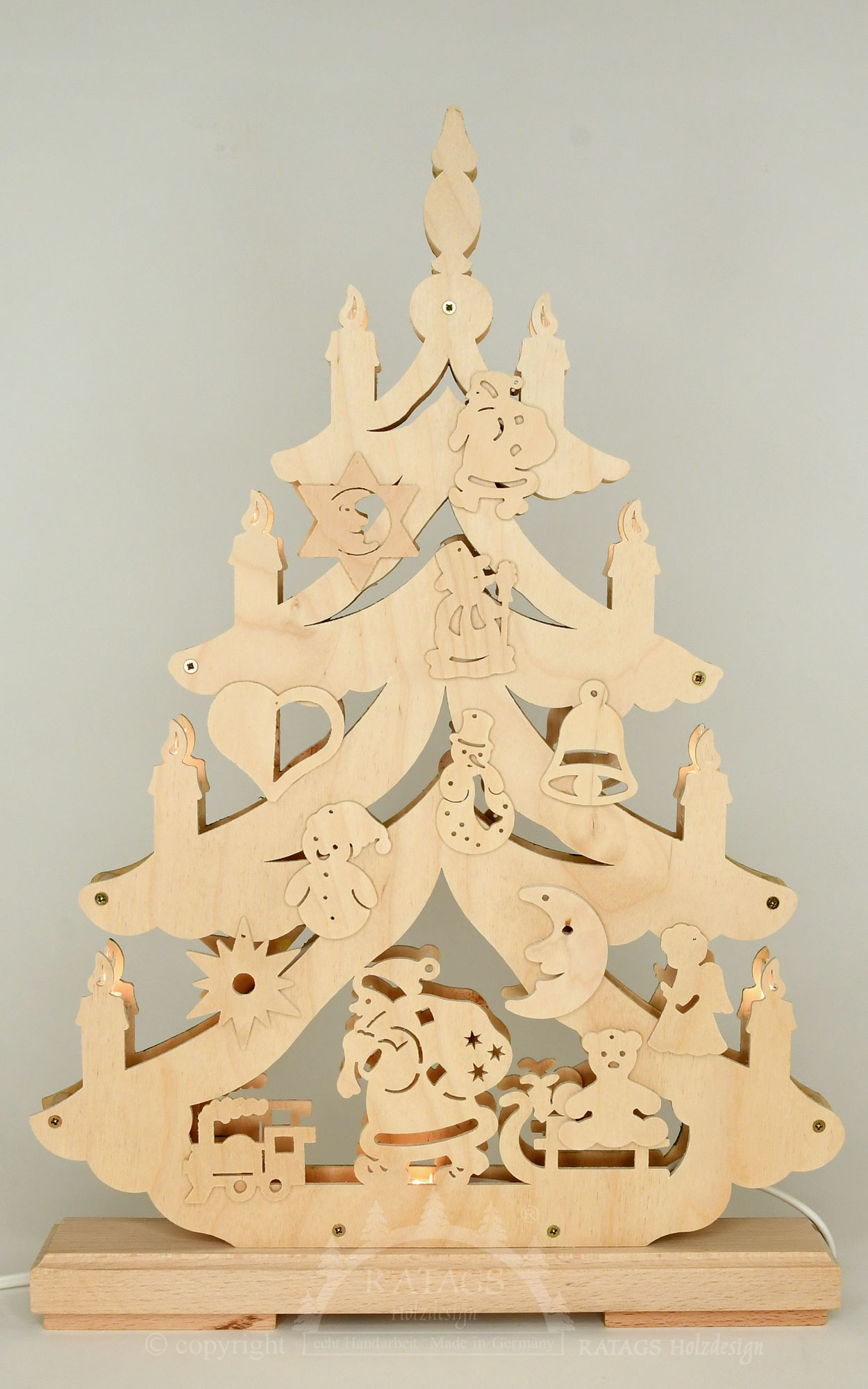 Small fir tree, tree decoration, hand-painted